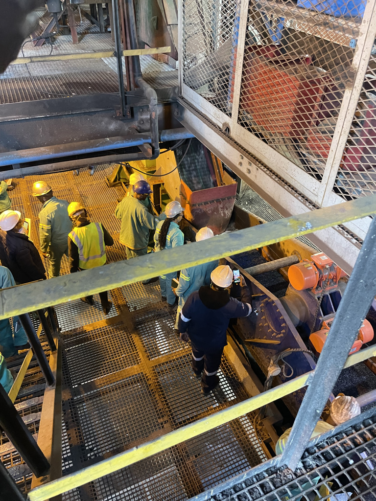 Site team on plant walkways